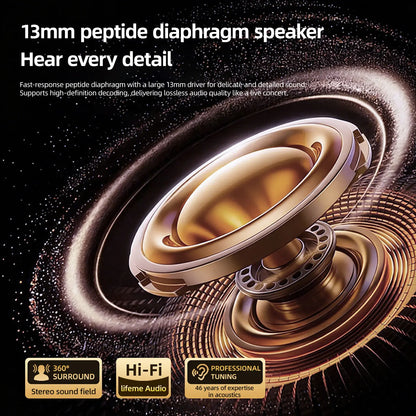 Open Ear Clip On Wireless Earbuds with Bluetooth 6.0 ENC Calls & 100H Playtime